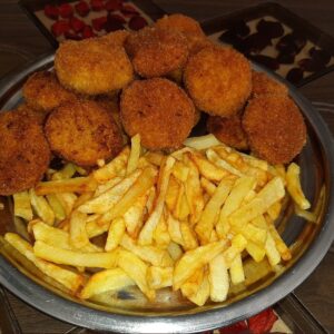 سیب زمینی با ناگت